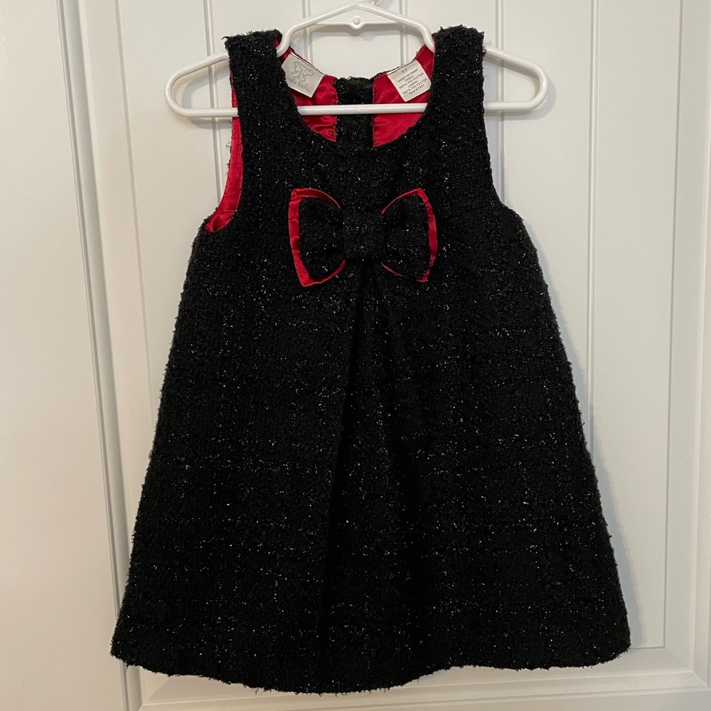 Koala Kids 3T Black Sleeveless Holiday Dress